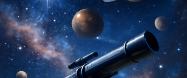 digitální ilustrace futuristického města s vysokými mrakodrapy a létajícími auty za nočního osvětlení