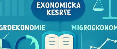 Obrázek znázorňuje malebnou horskou krajinu s jasně modrou oblohou, zelenými stromy a klidným jezírkem v popředí.